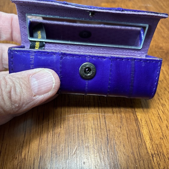 Vintage EEL Skin Coin Purse And Lipstick Case Made In Korea - Picture 14 of 16